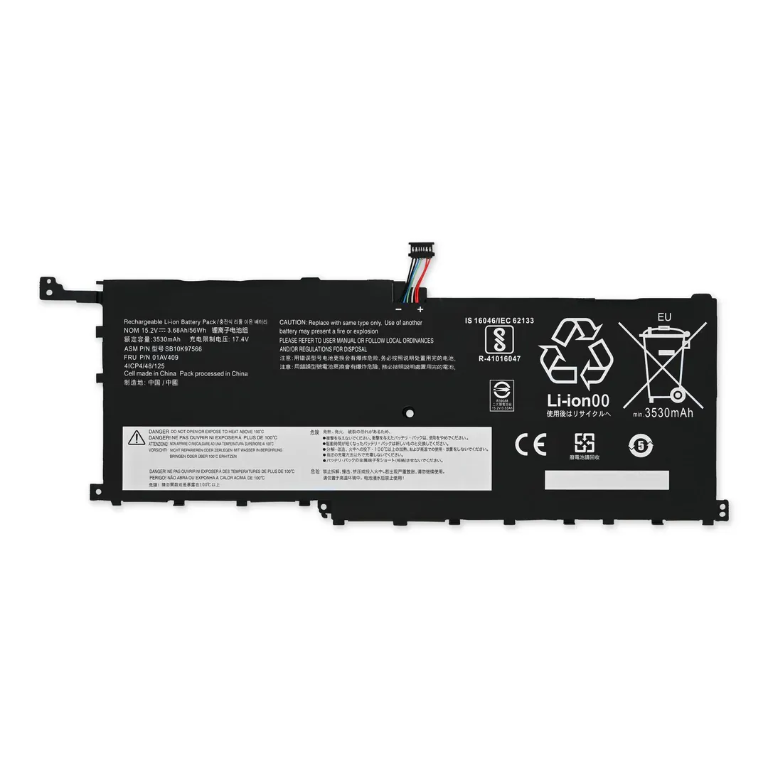 Compatible Battery for Lenovo X1 carbon, 01AV458, 00HW028, SB10F46466 Laptop Battery.