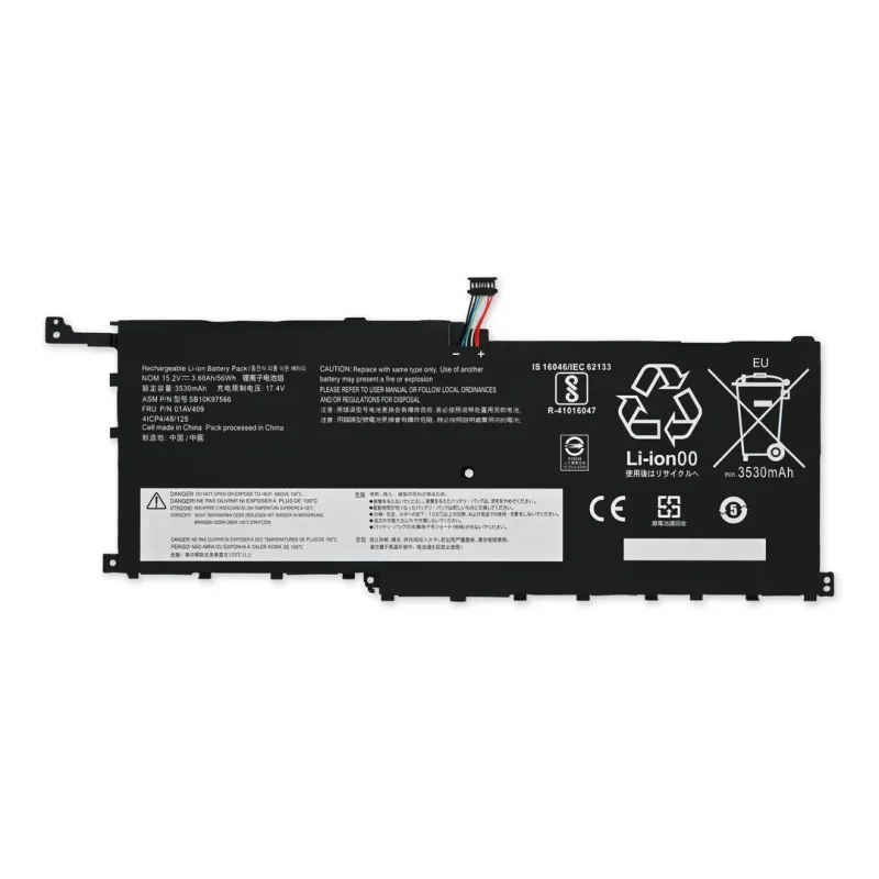 Compatible Battery for Lenovo X1 carbon, 01AV458, 00HW028, SB10F46466 Laptop Battery.