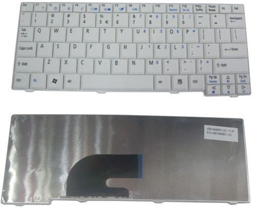 Acer Aspire One D150 ZG8 ZG5 531H A110 Series White laptop keyboard