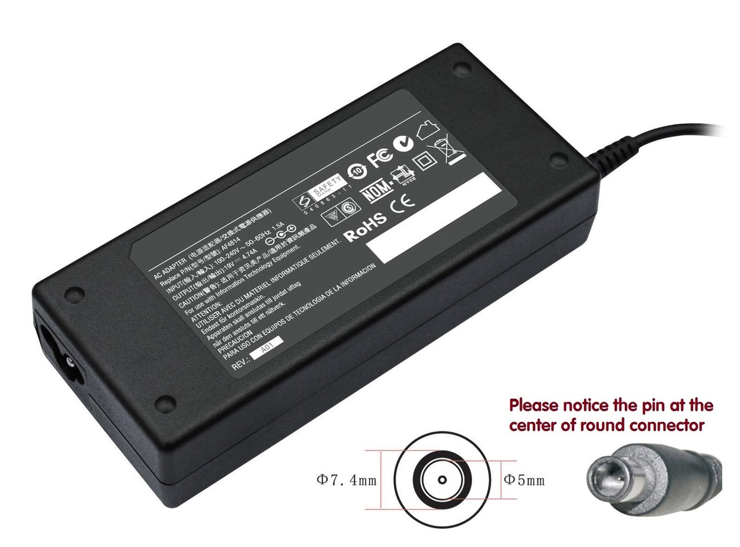 Dell Latitude D420 D430 D520 D530 D620 D630 E5400 E5500 Compatible laptop charger / ac power adaptor