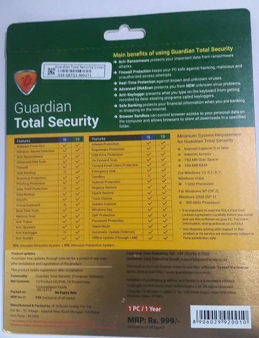 Quickheal Guardian antivirus