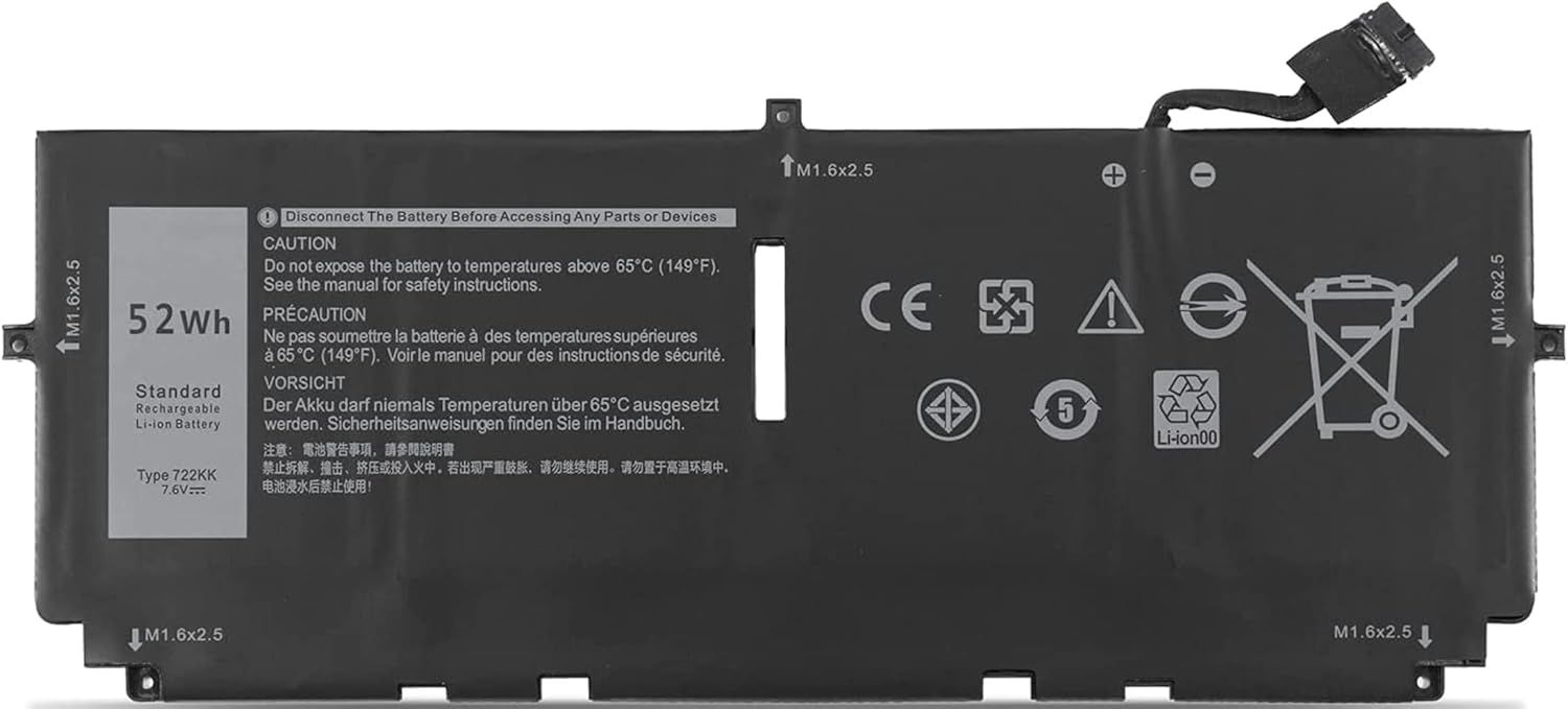 Compatible Battery for Dell 722KK – XPS 13 9300 &amp; XPS 13 9310 Laptops Battery.