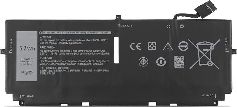 Compatible Battery for Dell 722KK – XPS 13 9300 & XPS 13 9310 Laptops Battery. Compatible Battery for Dell 722KK – XPS 13 9300 & XPS 13 9310 Laptops Battery.