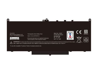 Compatible Battery for Dell J60J5-E7270, 0MC34Y, 1W2Y2, Latitude 12 E7470 Laptops battery.