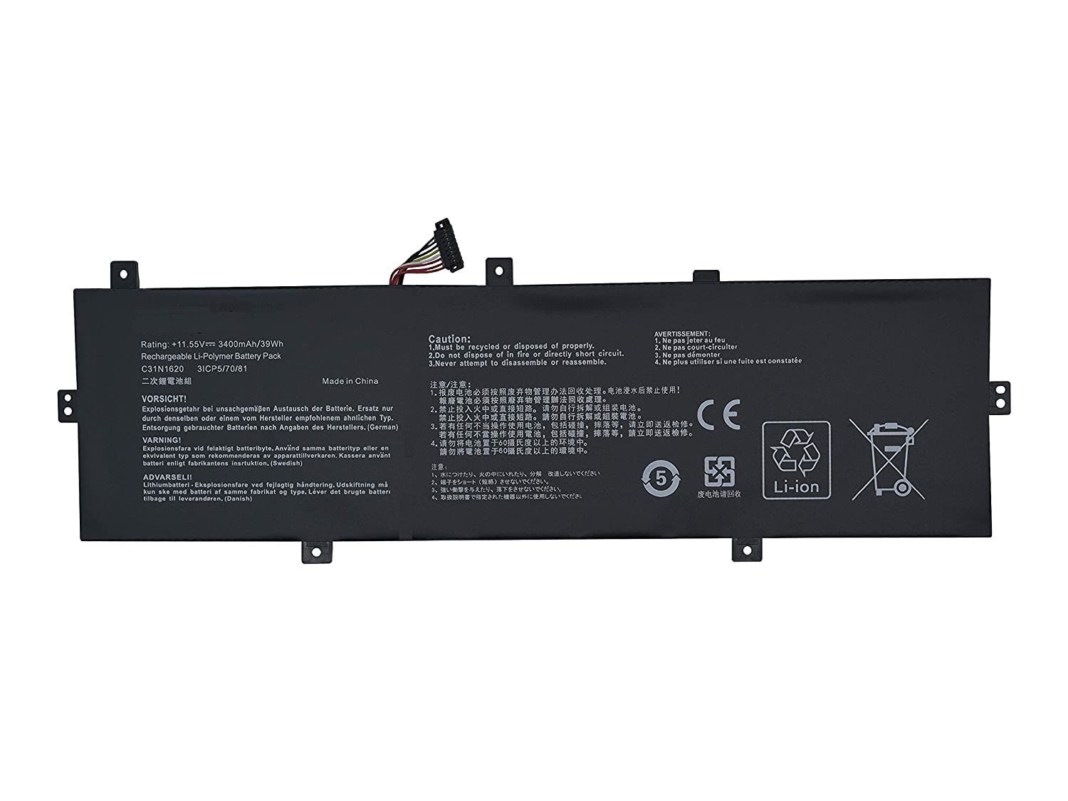 Compatible Battery for Asus Ux430un – UX430, C31N1620, Laptops Battery. Compatible Battery for Asus Ux430un – UX430, C31N1620, Laptops Battery.