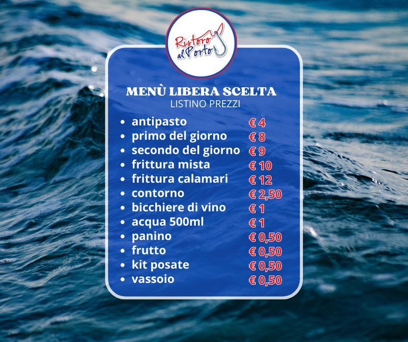 MENU' LIBERA SCELTA