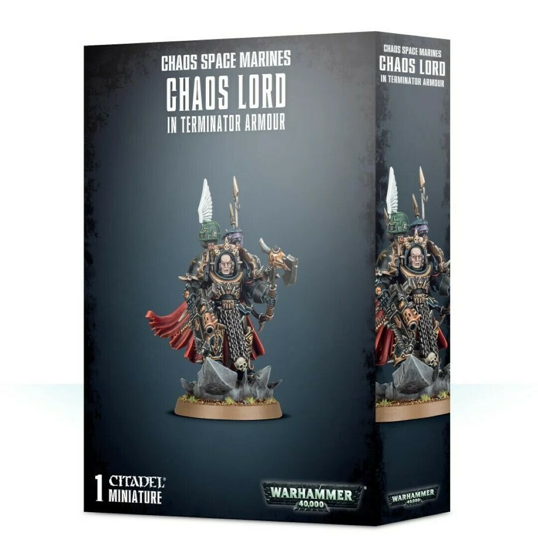 CHAOS SPACE MARINES CHAOS LORD IN TERMINATOR ARMOUR