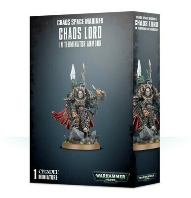 CHAOS SPACE MARINES CHAOS LORD IN TERMINATOR ARMOUR