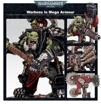 ORKS: ORK WARBOSS IN MEGA ARMOUR