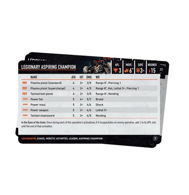 KILL TEAM DATACARDS: LEGIONARIES (ENG)