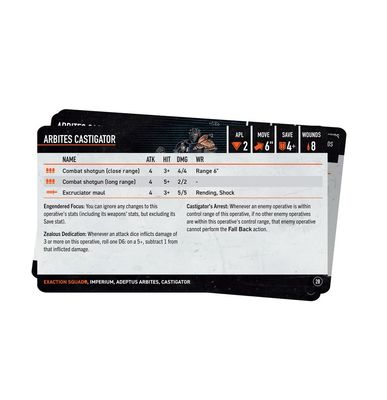 K/TEAM DATACARDS: EXACTION SQUAD (ENG)