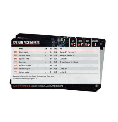 K/TEAM DATACARDS: HAND O/T ARCHON (ENG)