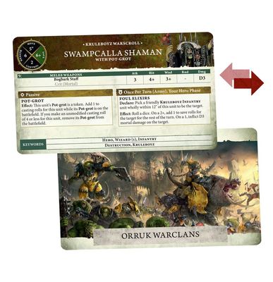 WARSCROLL CARDS: ORRUK WARCLANS (ENG)