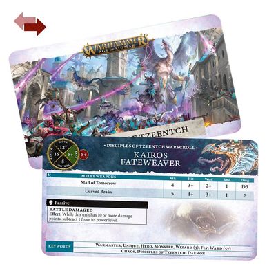 WARSCROLL CARDS: DISCIPLES  TZEENTCH ENG