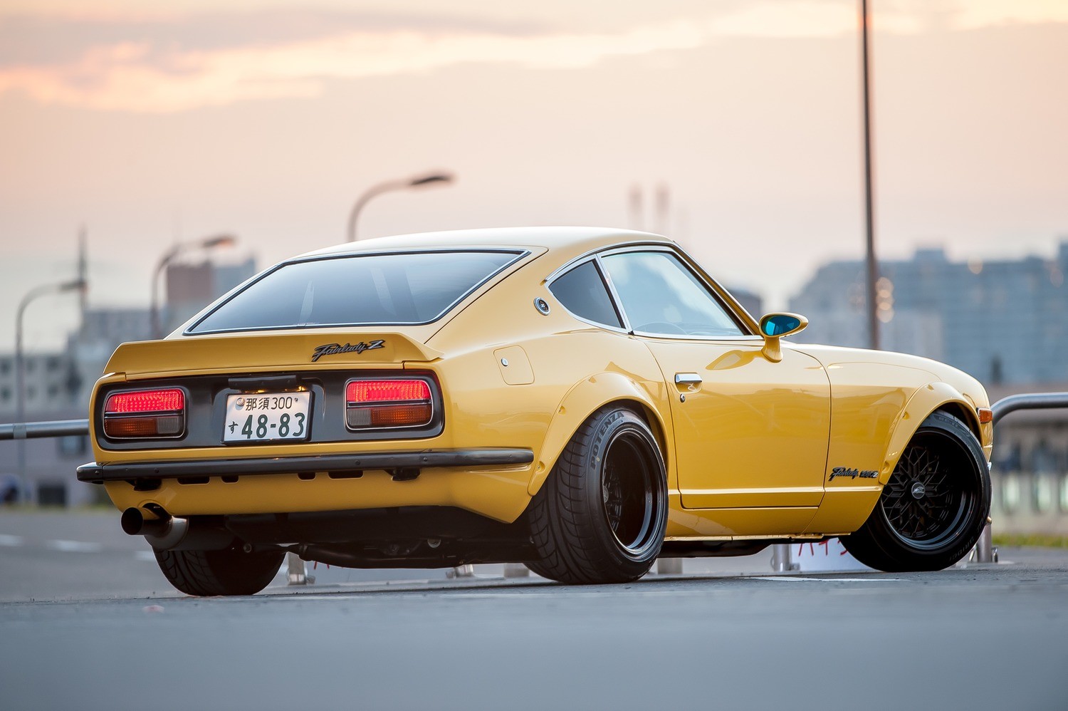STAR ROAD YELLOW S30Z REAR VIEW