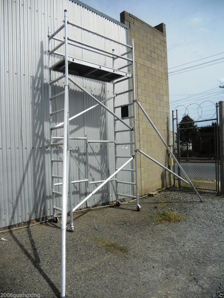F40 Folding aluminum Scaffold with platform standing height 3.3m   Please contact us for freight costs