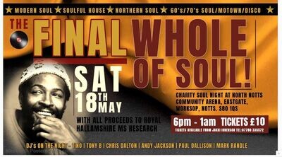 Saturday 18th May 2024 The 'Final Whole of Soul'
