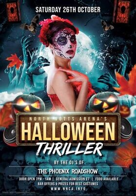 Saturday 26th October 2024 - Halloween Party Night