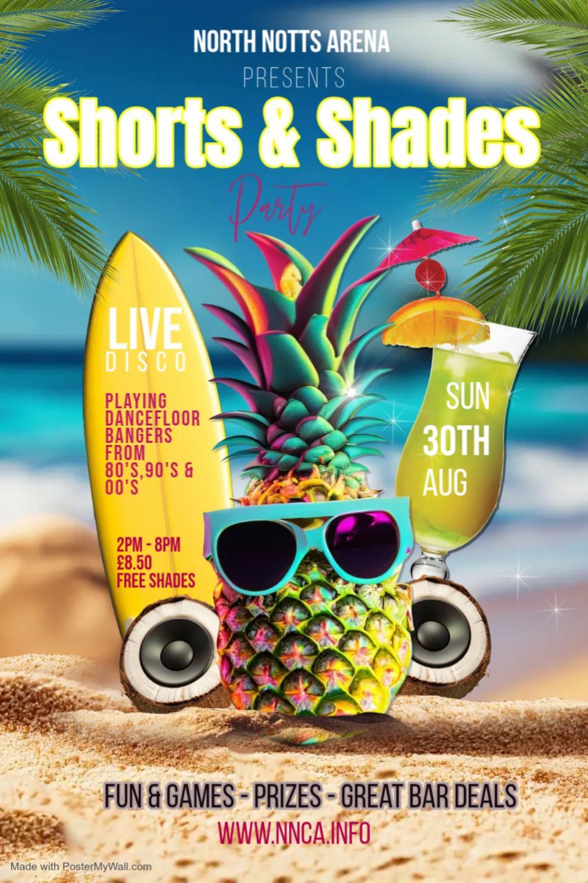 Sunday 30th August 2026 - Shorts & Shades Day Disco