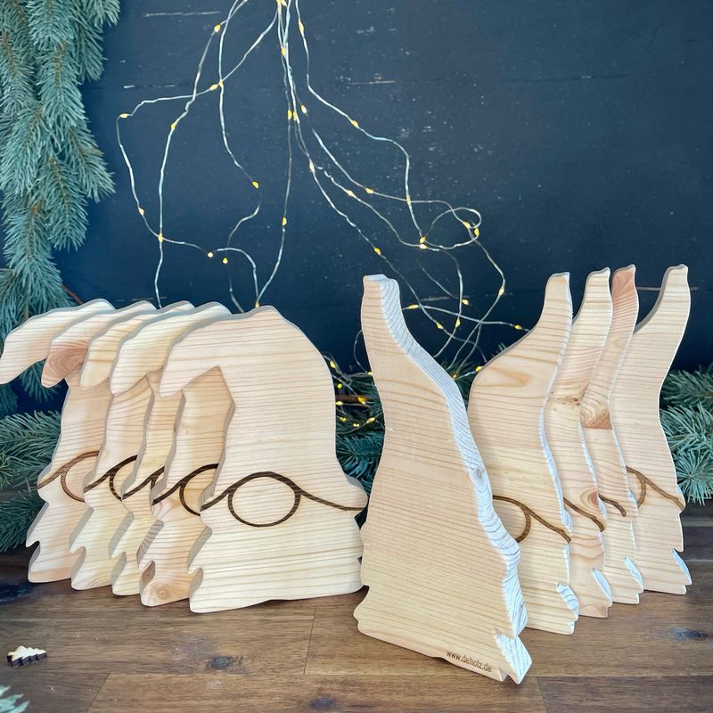 Holz Wichtel / Weihnachtswichtel, Wichtelgeschenk, Weihnachtsdeko, Adventsdeko, nachhaltiger Weihnachtsschmuck, ohne Deko - je Stück