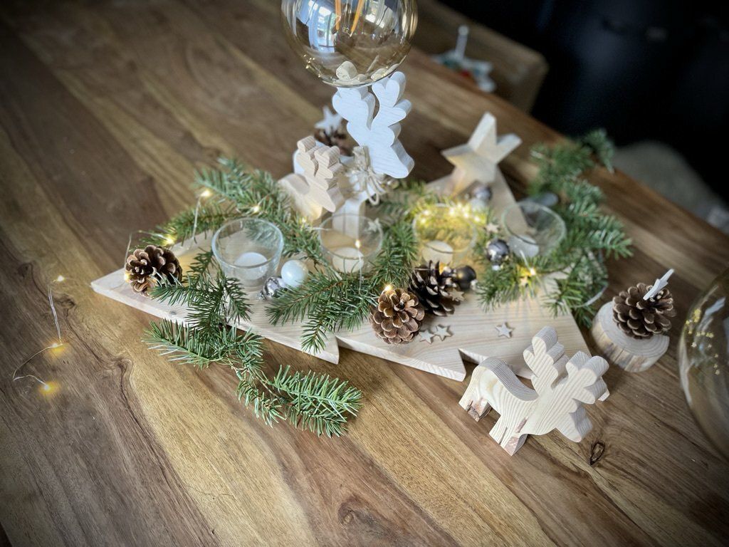 Adventsbaum "Lichtlein" - Adventskranz mal anders, 6 Ausführungen, a