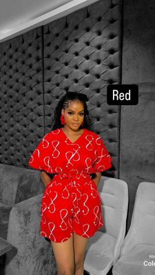 LOLA PLAYSUIT (Red)