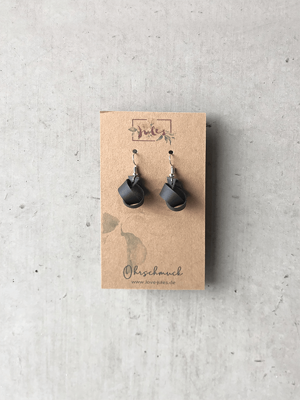 Ohrringe | Knoten grau