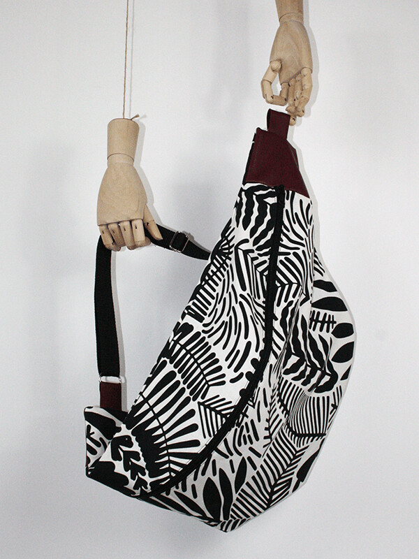 TEXTILEBAG big | Jungle black & white