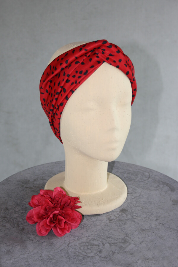 Turbanhaarband | Red Drops