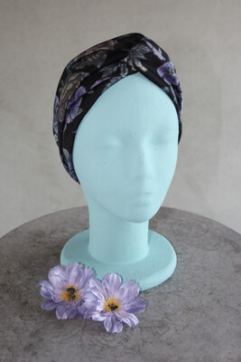 Turbanhaarband | Black Flower Turbanhaarband | Black Flower