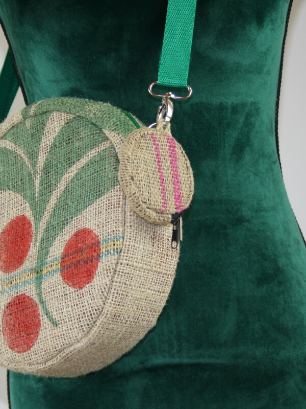 Mini bag | Rosa Streifen - schwarz