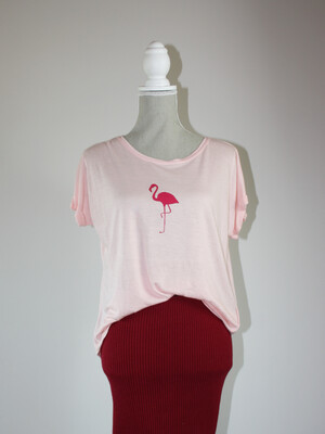 Plott T-Shirt | Rosa Flamingo | Größe S Plott T-Shirt | Rosa Flamingo | Größe S