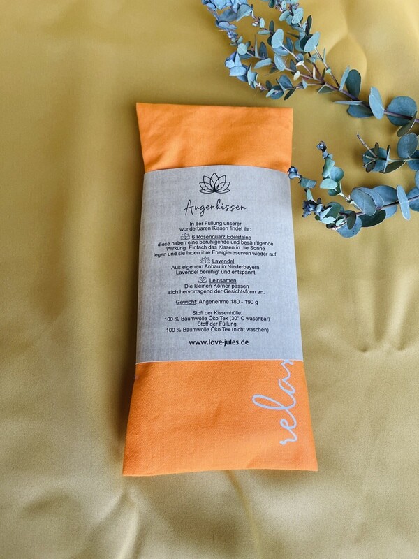 Yoga Augenkissen | Orange relax and feel Yoga Augenkissen | Orange relax and feel