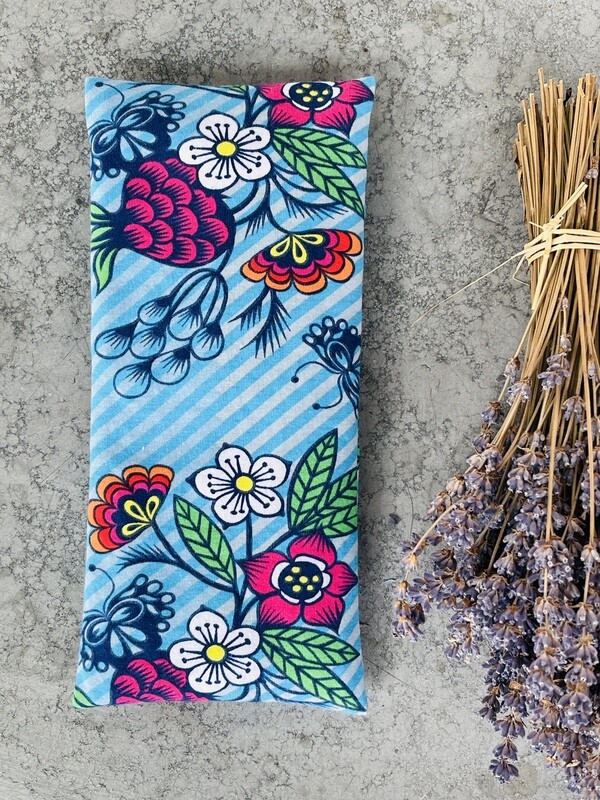 Yoga Augenkissen | Blue stripe flower Yoga Augenkissen | Blue stripe flower