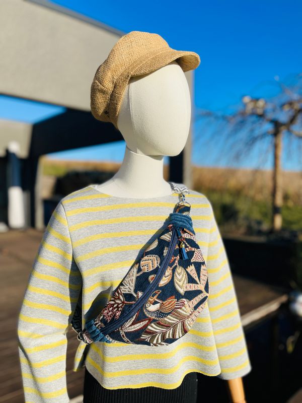 BAG little | Brokat meets Cord Blue BAG little | Brokat meets Cord Blue