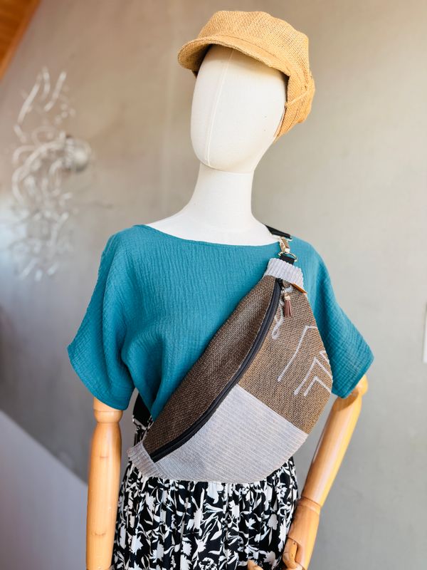 COFFEEBAG midi |  Grey + Brown