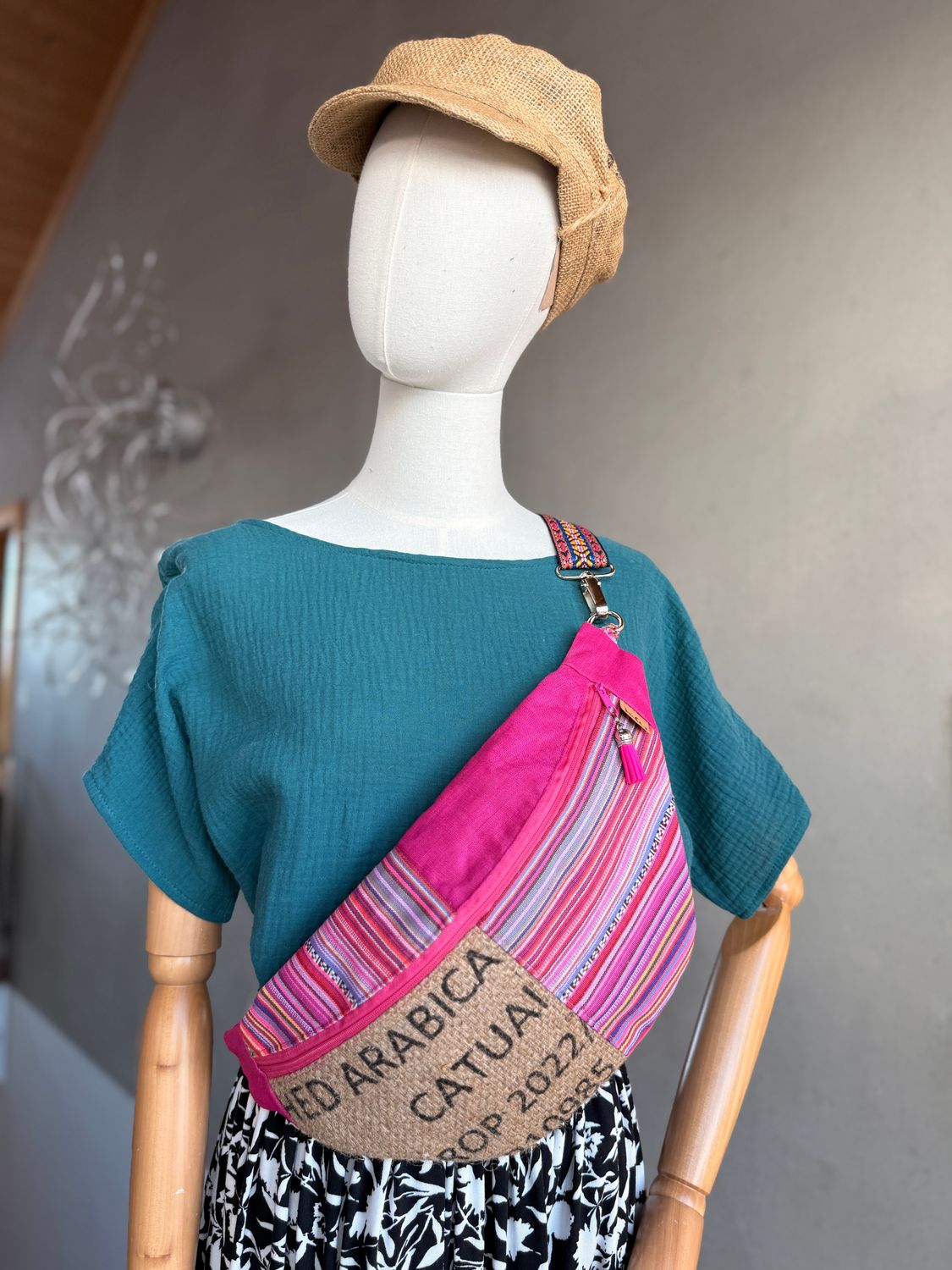 COFFEEBAG midi | Pink Stripes