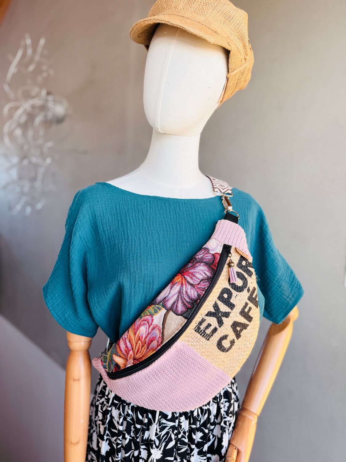 COFFEEBAG midi |  Strick Rose