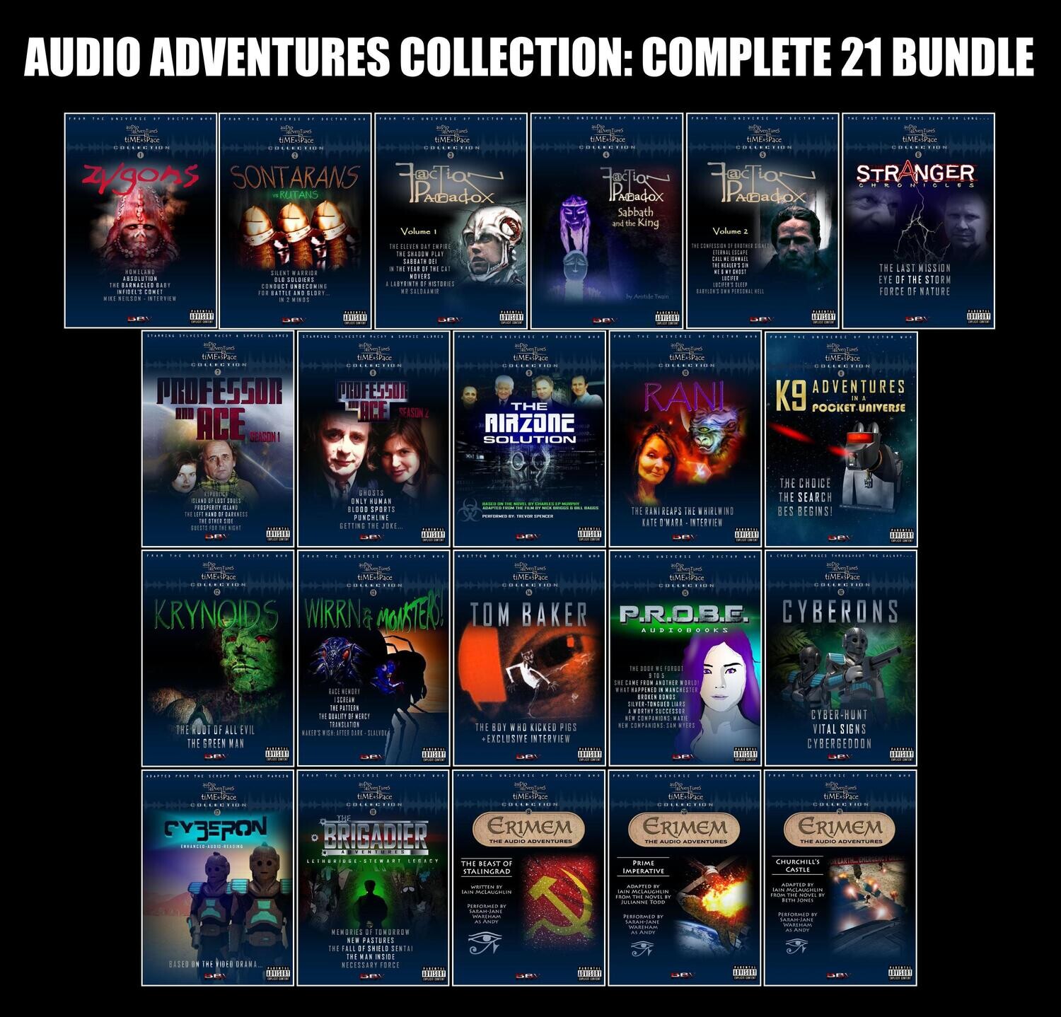 Audio Adventures Collection: COMPLETE 21 BUNDLE - UK ONLY (combo of Data DVD-Rs &amp; CD-Rs in DVD cases)