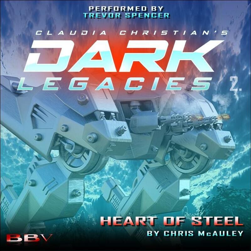 Sci-Fi audio cover with mech robots fighting.