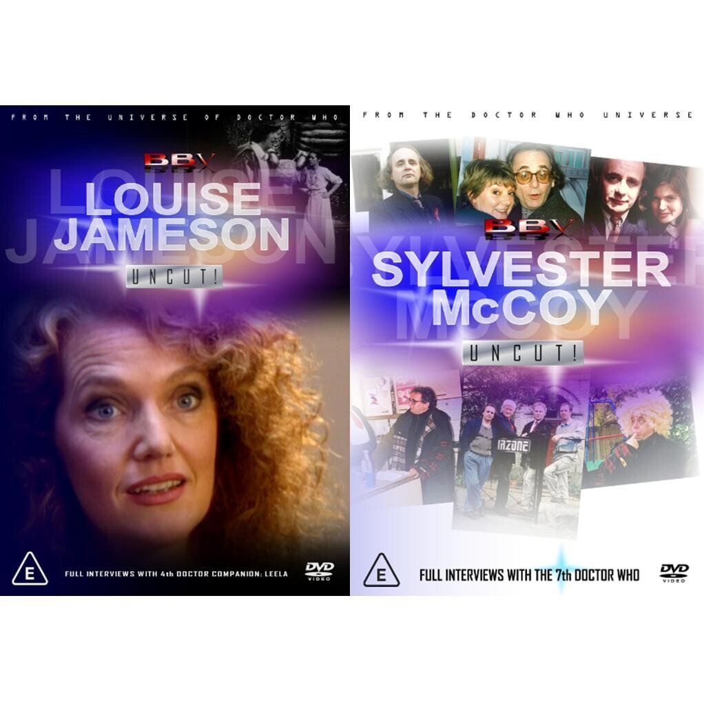 Louise Jameson &amp; Sylvester McCoy: UNCUT! (2 x DVD-R) BUNDLE