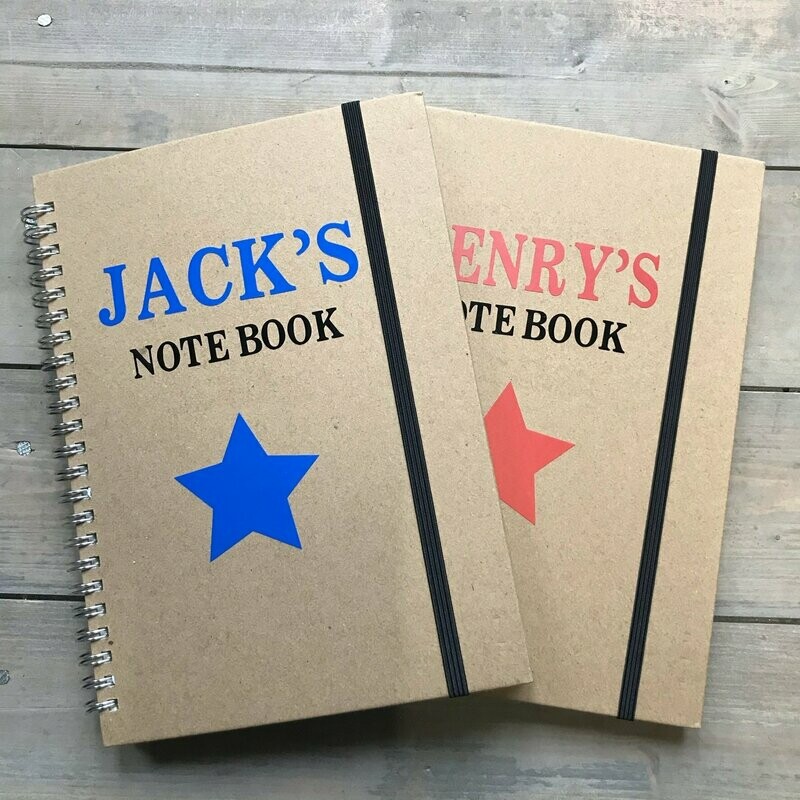 Personalised Star notebooks