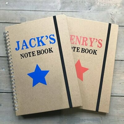 Personalised Star notebooks