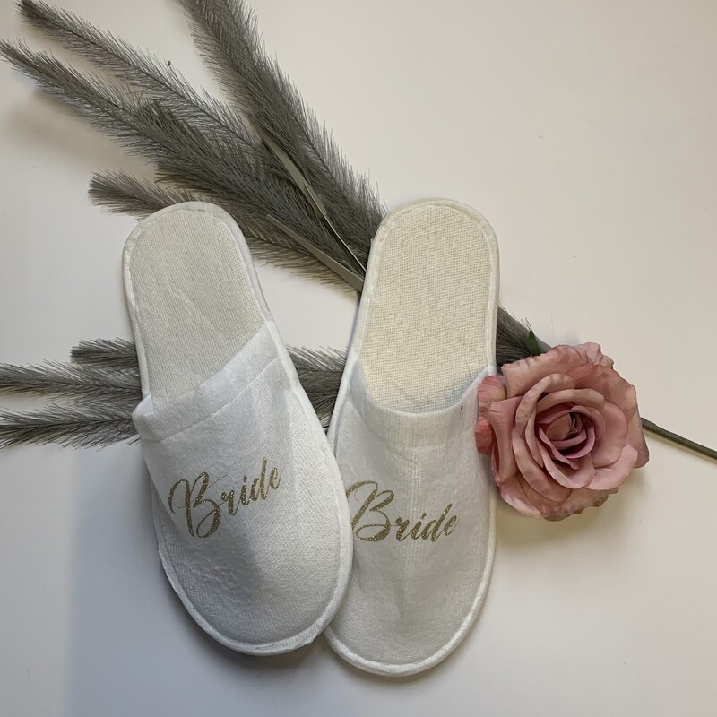 Wedding party slippers