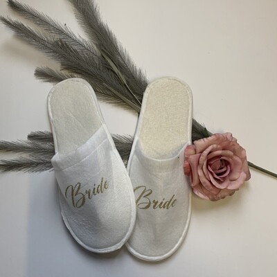 Wedding party slippers