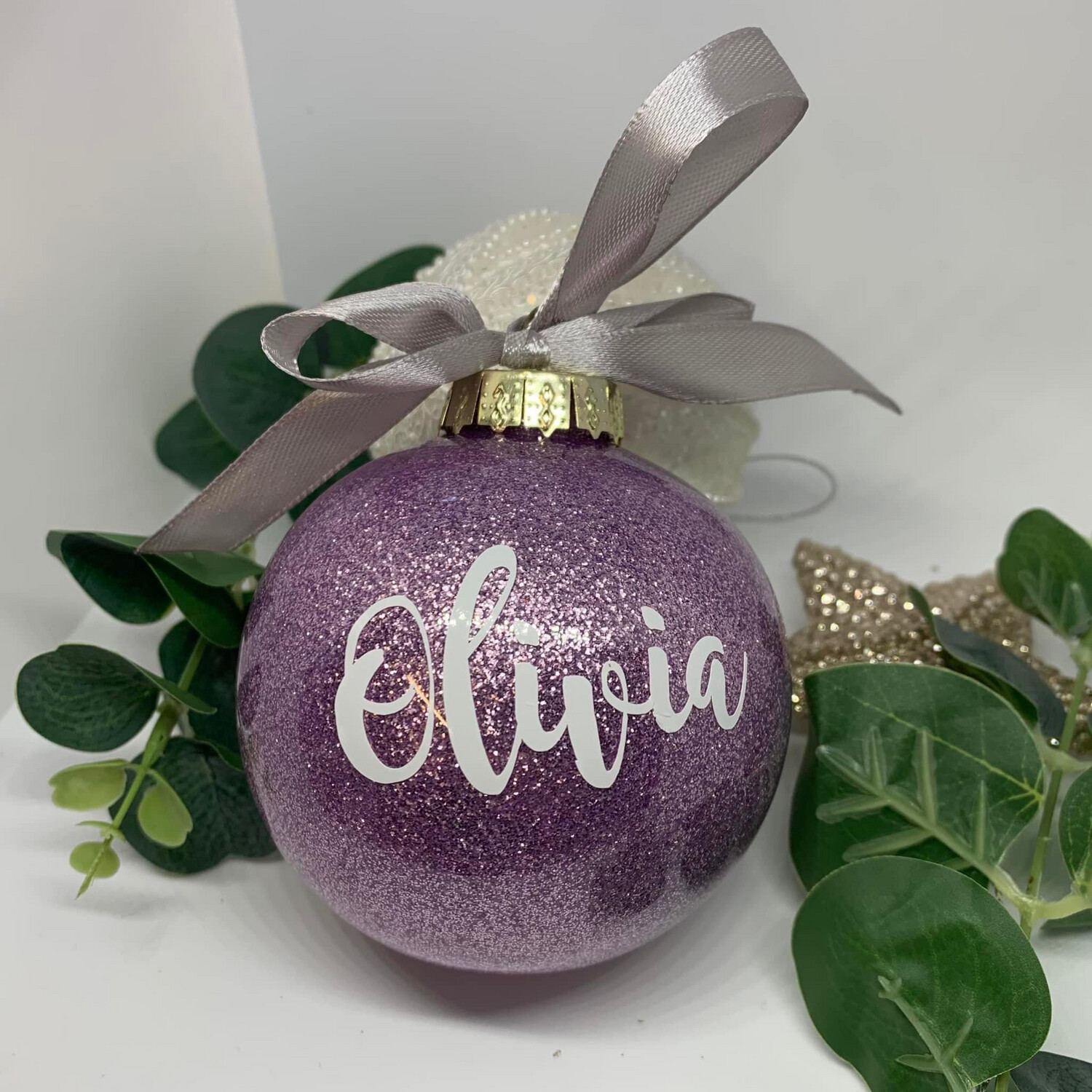 Glitter Names Baubles