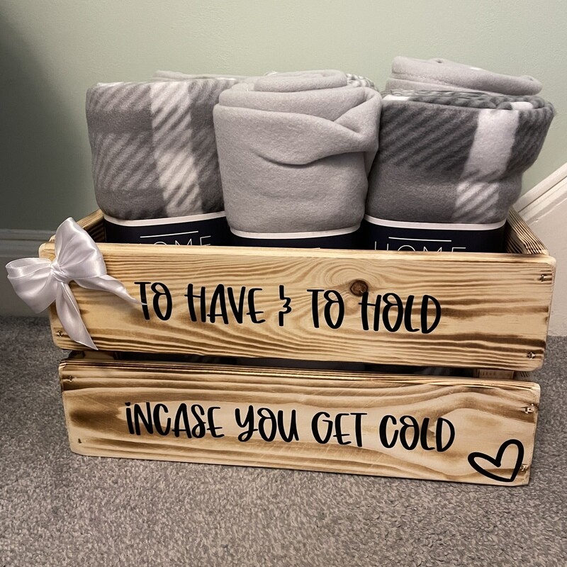 Wooden Blanket box