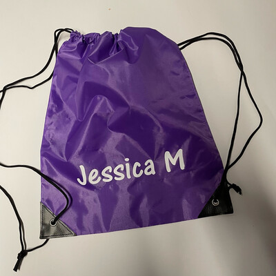 Personalised drawstring PE bag