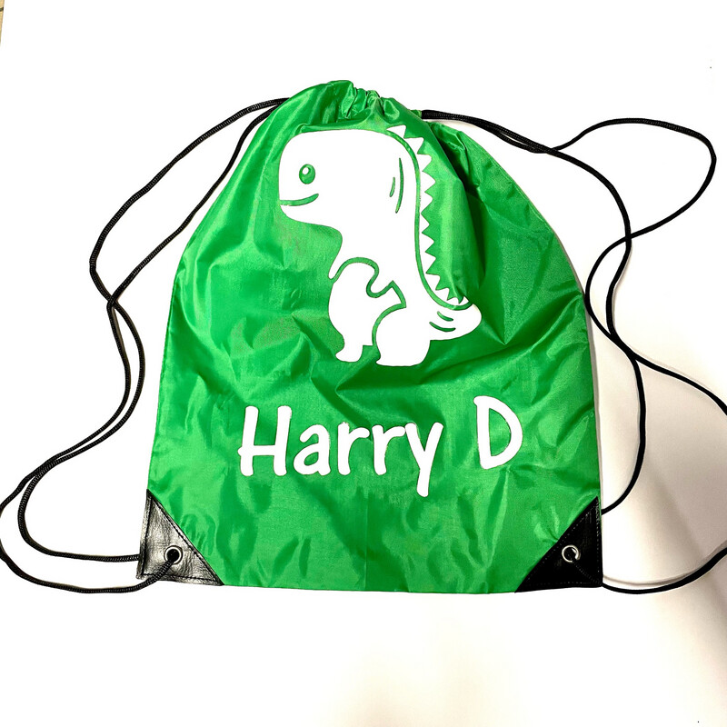 Personalised drawstring PE bag with image