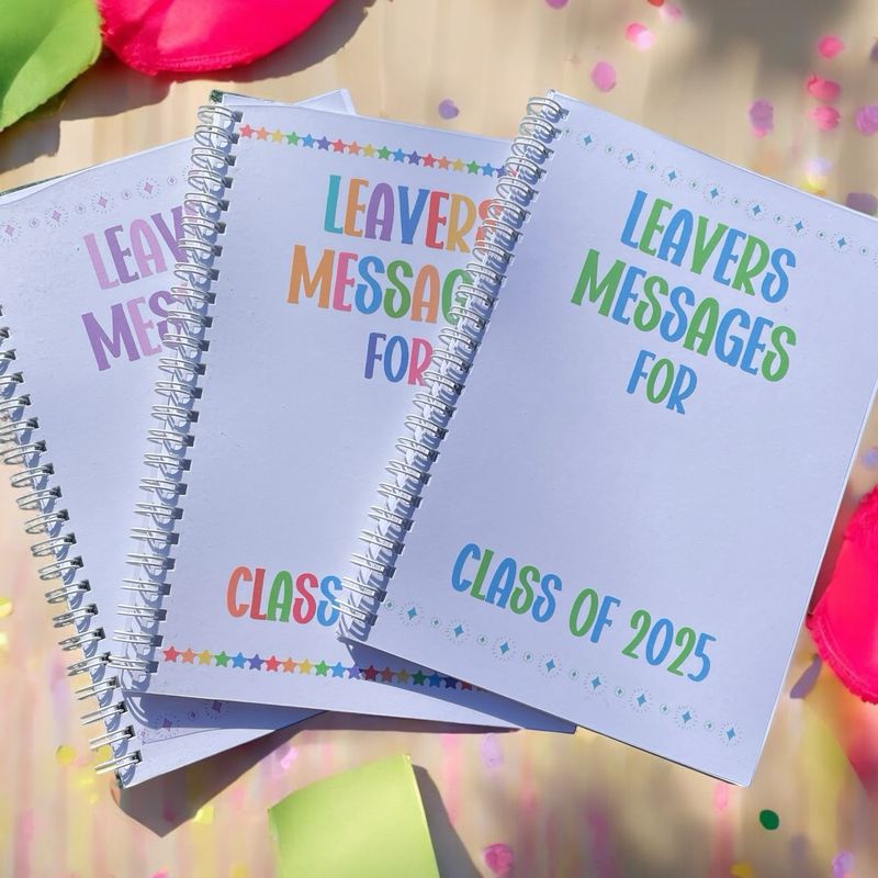 Personalised School Leavers Notebooks